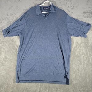 Ralph Lauren Golf Polo Shirts Mens XL Cotton‎ Short Sleeve Blue White Striped